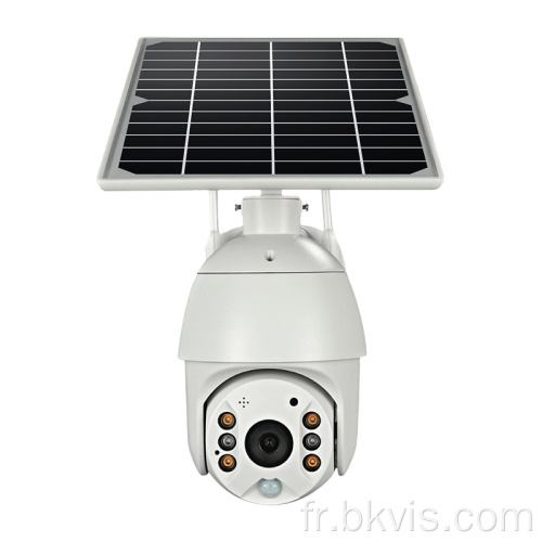 Sécurité du panneau 4G / WiFi CCTV Surveillance PTZ Solar Camera